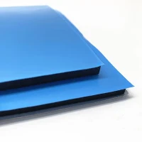 Kepadatan Tinggi Busa PVC Perekat Kuat Dengan Film Biru Untuk Gasket Kaca